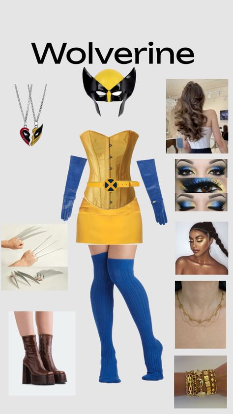 Wolverine Costume, Disney Duos, Trio Halloween Costumes, Fantasias Halloween, Movie Costumes, Popular Movies, Women's Costumes, Costume Design, Halloween Outfits