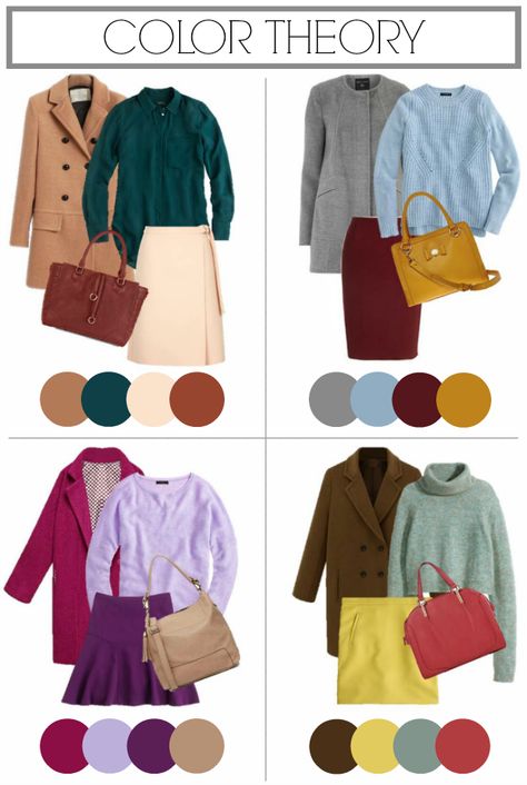 Wardrobe Color Guide, Penny Pincher Fashion, Colour Combinations Fashion, Mode Tips, Color Combinations For Clothes, Fashion Vocabulary, Color Pairing, Clothes Style, 가을 패션