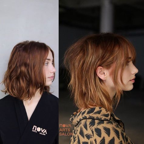 SAL SALCEDO on Instagram: “I LOVE how the right Bang can change your profile 💥 Take a walk on the  Bang Side💥 @emilysteaparty 💕 Color @mizzchoi  Cut  @salsalhair…” Bangs Side Profile, Shaggy Cut, Bardot Bangs, Emily Rudd, Shaggy Short Hair, Fringe Bangs, Hair Appointment, Hair Brained, Shag Haircut