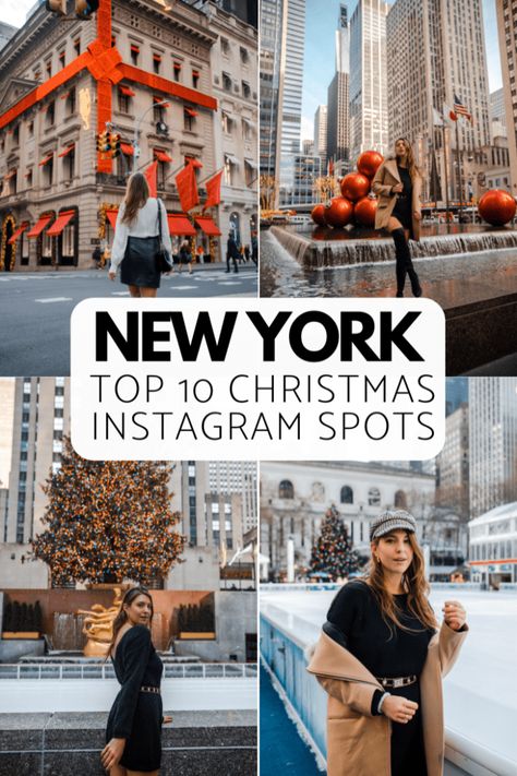 Nyc Christmas Instagram, New York In December, New York Noel, Christmas In Nyc, Christmas Nyc, Winter In New York, New York City Christmas, Photo New York, New York City Vacation