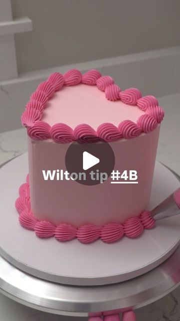 Hot Pink Cakes, Wilton Tips, Cake Borders, Piping Tips, Custom Cake, Just Start, Smooth Lines, Custom Cakes, Beautiful Cakes