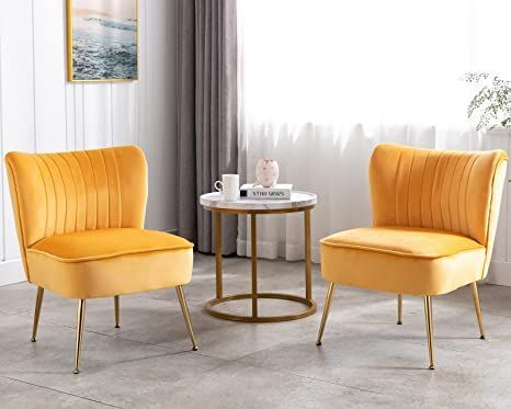 Armless Accent Chair, Comfy Living Room, Accent Chair Set, Small Entryways, Velvet Accent Chair, Upholstered Accent Chairs, Modern Accent Chair, Mid Century Modern Chair, Corner Chair