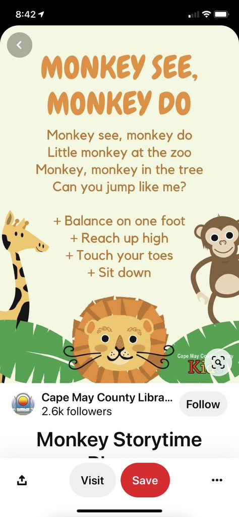 Zoo Animal Theme Preschool, Zoo Themes For Preschool, Jungle Animal Theme Preschool, Animal Theme Ideas For Preschoolers, Zoo Lesson Plans, Monkey Songs For Preschool, Zoo Animals Toddler Activities, Animal Themes For Preschool, Zoo Animal Circle Time Activities