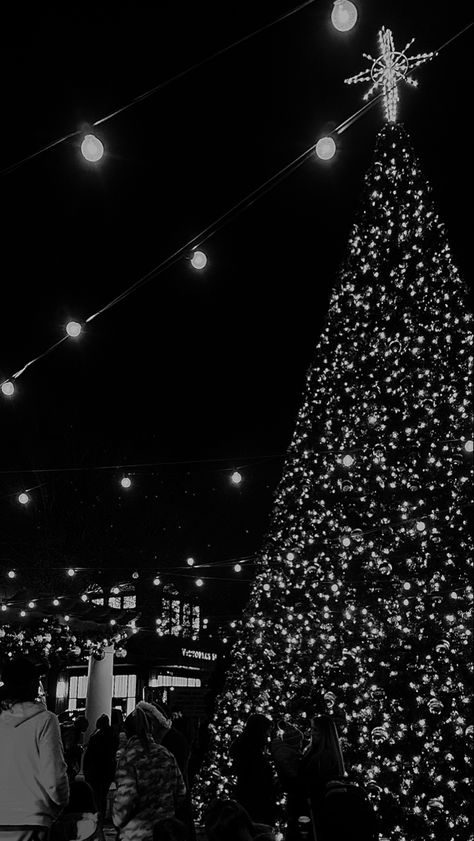 Black Christmas Iphone Wallpaper, Black And White Christmas Aesthetic Wallpaper, Christmas Aesthetic Black And White, Christmas Wallpaper Black And White, Black And White Christmas Pictures, Black And White Christmas Wallpaper, Christmas Dark Aesthetic, Black And White Christmas Aesthetic, Black Christmas Wallpaper