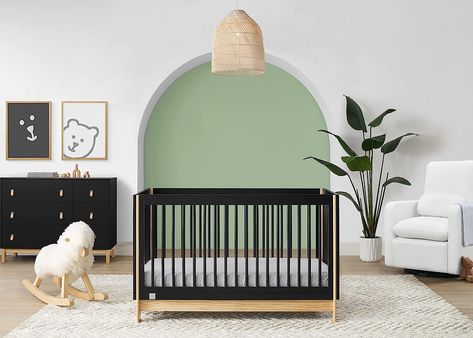 Crib Design, Baby Cribs Convertible, Bohemian Nursery, Modern Crib, Crib Toddler Bed, Nursery Modern, Toddler Mattress, Adjustable Mattress, Delta Children