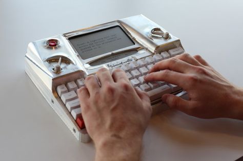 Modern Typewriter, Aesthetic Word, Word Processor, Laptop Gadgets, Computer Gadgets, Retro Typewriter, School Interior, Writing Utensils, Aesthetic Words