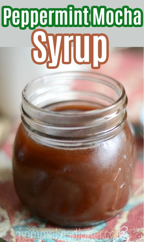 Mocha Coffee Syrup, Peppermint Mocha Syrup, Peppermint Coffee Syrup, Mocha Syrup Recipe, Coffee Syrup Recipe, Mocha Syrup, Peppermint Mocha Coffee, Worst Parents, Homemade Peppermint Mocha