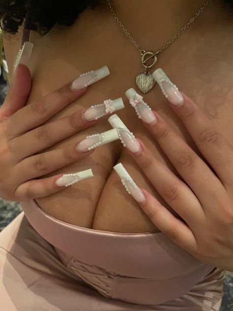 #nails #naildesign #acrylicnaildesigns #acrylicnails #promnails #promdress #aesthetic #lanadelreyaesthetic #longnails Long Nail Designs, Exotic Nails, Pink Acrylic Nails, Birthday Nails, Prom Nails, Minimalist Nails, Luxury Nails, Heart Nails, Dream Nails