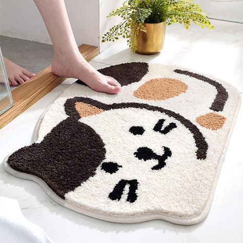 Tufting Ideas, Cat Rug, Rug Tufting, Mat Door, Cat Bath, Cat Picture, Fluffy Rug, Door Rugs, Rug Ideas