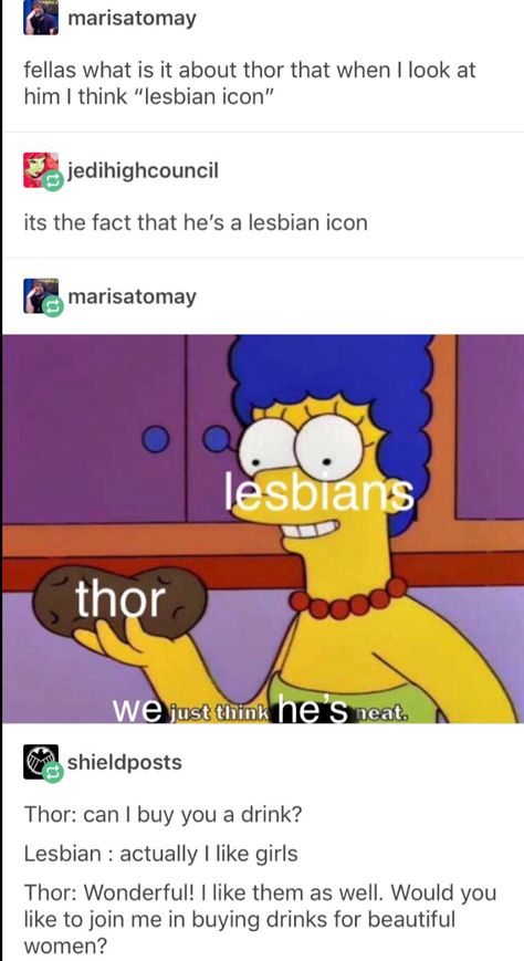 Wlw Tumblr, Lgbt Pride Quotes, Loki And Thor, Thor God Of Thunder, Thor God, 4 Panel Life, Lgbt Humor, Lgbt Memes, God Of Thunder