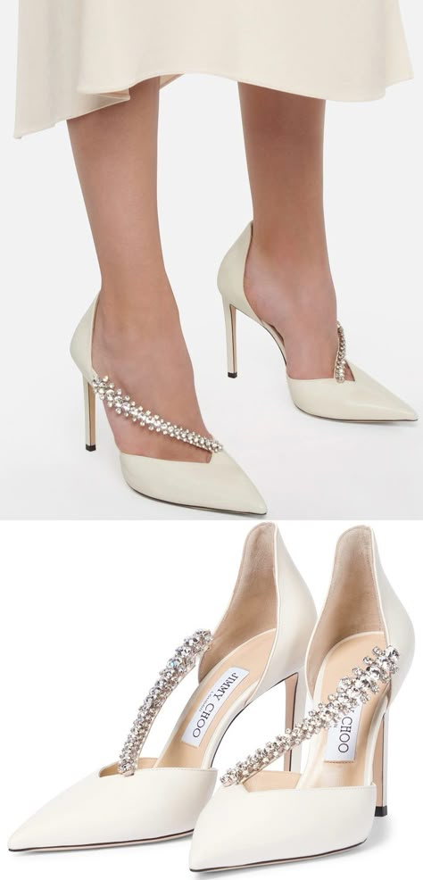 Shoes From Amazon, Elegant Shoes Heels, Shoes On Amazon, Jimmy Choo Wedding Shoes, Bride Heels, Elegant Wedding Shoes, Luxury Heels, Designer Wedding Shoes, Jimmy Choo Shoes Heels