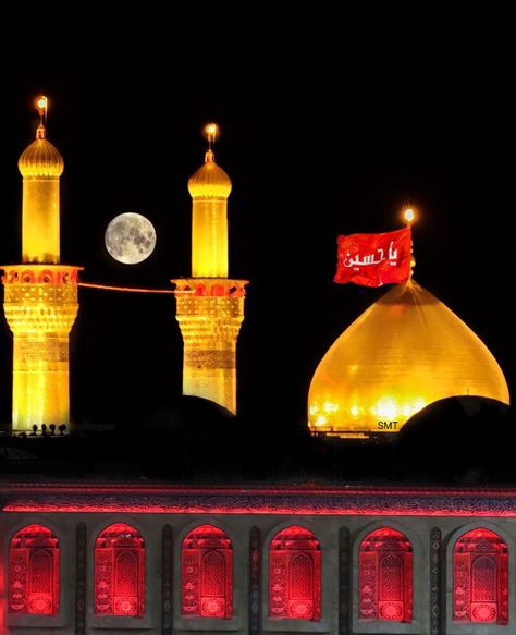 Holy Shrine of Imam Hussain (A.S) - Karbala E Mualla, Iraq Shia Multimedia Team - SMT Website - www.ShiaMultimedia.org Head Admin : Saira Syed CEO and Founder : Syed Iktishaf Holy Shrine Of Imam Hussain, Imam E Hussain, Shrine Of Imam Hussain, Imam Hussain Shrine, Ya Hussain, Imam Hussain, Beautiful Nature Pictures, Iraq, Nature Pictures