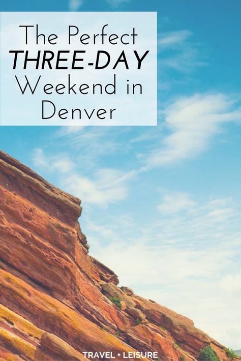 As part of a new series, Travel + Leisure is exploring America one three-day weekend at a time. Here's what to do on a short trip to Denver, Colorado. Weekend In Denver, Denver Vacation, Denver Travel, Colorado Adventures, Colorado Vacation, Colorado Travel, Camping Outfits, Destination Voyage, Estes Park