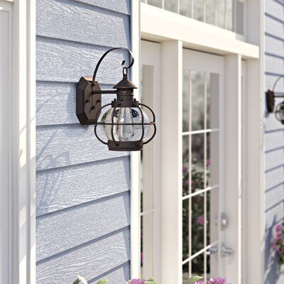 Modern Farmhouse Industrial, Front Door Lighting, Sloped Roof, Outdoor Barn Lighting, Farmhouse Industrial, Outdoor Hanging Lanterns, Vintage Lanterns, Garage Lighting, Barn Lighting