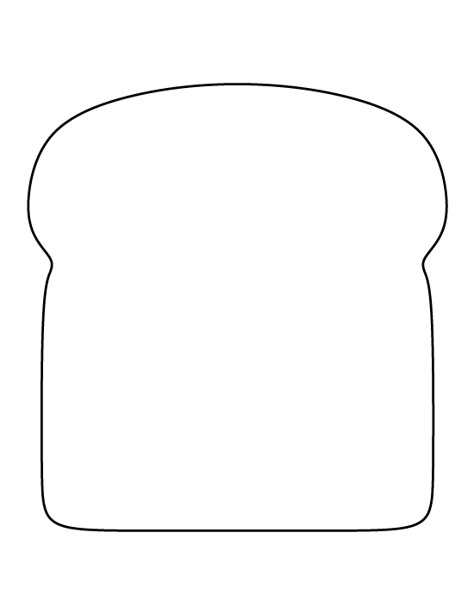 Bread pattern. Use the printable outline for crafts, creating stencils, scrapbooking, and more. Free PDF template to download and print at http://patternuniverse.com/download/bread-pattern/ Bread Template, Bread Pattern, Printable Outline, Coloring Crafts, Operation Game, Felt Food Diy, Felt Food Patterns, Felt Play Food, Felt Crafts Patterns