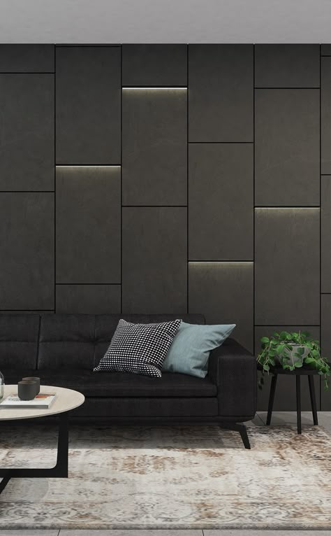 Laminate Wall Panelling Design, Tiles Wall Living Room, Home Wall Tiles Design, Wall Laminate Design, Panelling Designs Wall, Wall Panel Design Living Room, Industrial Wall Design, Wall Tiles Design For Living Room, Modern Room Decor Ideas