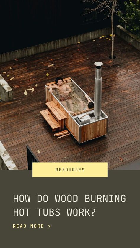 Fire heated hot tubs bring us back to the basics—back to when humans lit a fire for heat, cooking, and bathing. There are two different types of wood stoves for hot tubs. Each one has its advantages and disadvantages. Read on for more information on wood fired hot tubs, how wood burning hot tubs work and wood stove hot tub heating time - Goodland. Wood Stove Hot Tub, Sauna Wood Stove, Wood Burning Hot Tub, Wood Tub, Diy Hot Tub, Wood Heat, Outdoor Tub, Wood Heater, Outdoor Bath