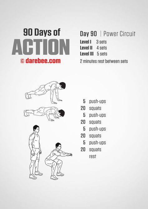 90 Days of Action by DAREBEE Exercise Muscle, Full Body Workout Routine, Bodybuilding Workout Plan, Gym Workout Chart, Health Exercise, Nutrition Diet, Calisthenics Workout, Fitness Program, Workout Chart