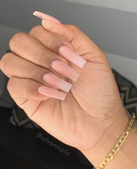 Tapered Square Nails, Plain Nails, Diy Acrylic Nails, Girly Acrylic Nails, Work Nails, Blush Nails, Short Square Acrylic Nails, Acrylic Nails Coffin Pink, Long Square Acrylic Nails