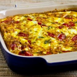 Roasted Green Bell Pepper and Roasted Tomato Breakfast Casserole with Feta and Oregano #glutenfree #grainfree South Beach Breakfast, South Beach Phase 1, Tomato Breakfast, South Beach Diet Recipes, Turkey Breakfast Sausage, Turkey Breakfast, South Beach Diet, Diet Breakfast Recipes, Beach Meals