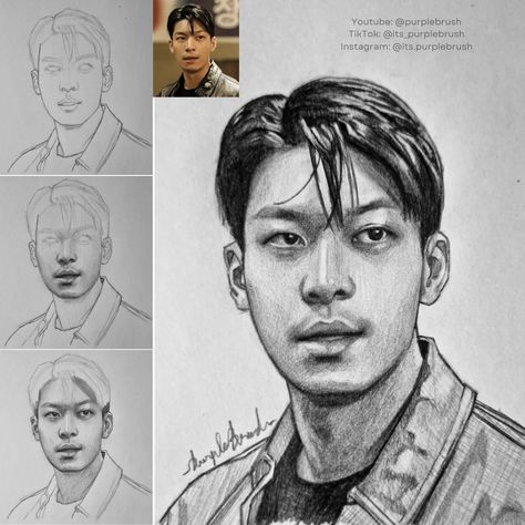 How To Draw Hwang Jun-ho The policeman From Squid Game #wihajoon #squidgame #hwangjunho Drawing Squid Game, Squid Game Sketch, Squid Game Drawing, Bitmoji Outfits Baddie, The Policeman, Portraiture Drawing, Jun Ho, Graffiti Font, Dark Blood