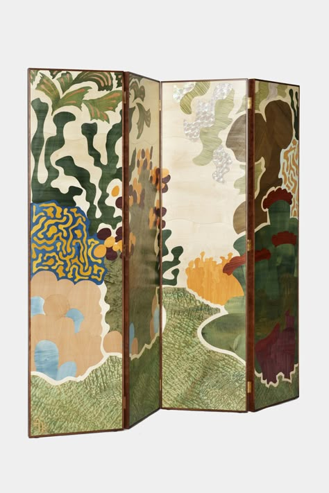 Art Deco Screen, Modern Partition Walls, Folding Screen Room Divider, Folding Screens, Japanese Screen, Forums Design, Furniture Storage Cabinets, Deco Boheme, New York Life