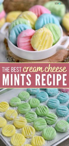 Cream Cheese Wedding Mints Recipe, Party Mints Cream Cheese, Homemade Candy Melts, Wedding Cream Cheese Mints, Butter Mints Recipe Cream Cheeses, Cream Cheese Mints Recipe Wedding, Soft Butter Mints, Cream Cheese Mints In Molds, Cream Cheese Butter Mints