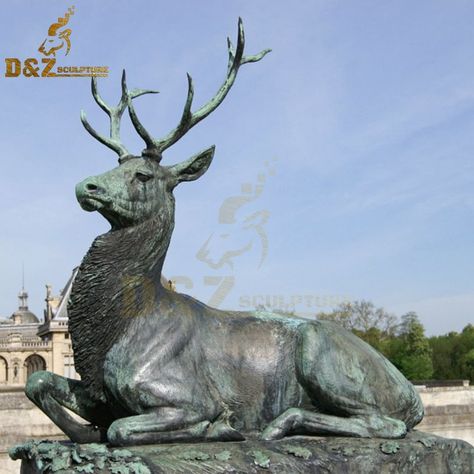 Garden Art Sculptures Statues, Garden Statues For Sale, Reindeer Sculpture, Lodge Aesthetic, Deer Sculpture, Three Eyes, Fawns Deer, Deer Statues, Deer Pictures