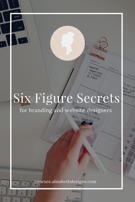 Secrets to Six Figures Online Course for Branding & Web Designers  This bundle includes ALL of our models for the Secrets to 6 Figures series + BONUS 1hr Personal Strategy Session with Sarah Crook, Founder of Alisabeth Designs! A) Starting Your Design Bus Alisabeth Designs, Squarespace Tutorial, Business Course, Six Figures, Freelance Web Developer, Affiliate Marketing Course, 6 Figures, Business Courses, Freelance Business