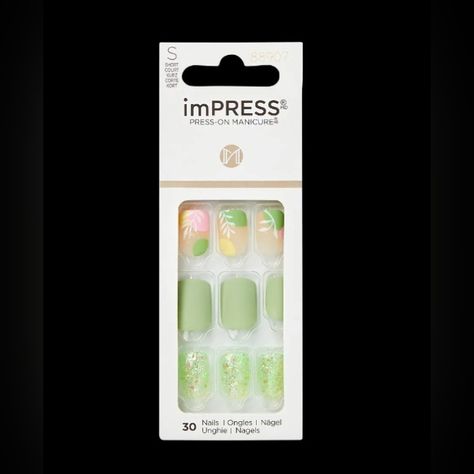 Unopened Box Kiss Short Length Press On Nails Set. See Pictures For Product Details. Nails Color Green, Nails Set, Kiss Makeup, Cute Nails, Press On Nails, Nail Colors, Kiss, Nails, Makeup