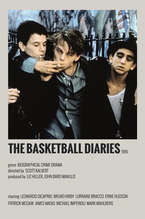 Aesthetic Leonardo Dicaprio, Movie Cinema Aesthetic, Leonardo Dicaprio Poster, The Basketball Diaries, Cinema Aesthetic, Poster For Wall, Diary Movie, Ernie Hudson, Leonardo Dicaprio Movies