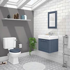 New Bathroom Suites | Complete Bathroom Suites | Victorian Plumbing Modern Victorian Bathroom, Bathroom Vanity Trends, Grey Vanity Unit, Cloakroom Suites, White Vanity Unit, Blue Vanity, Gray Vanity, Victorian Bathroom, Downstairs Toilet