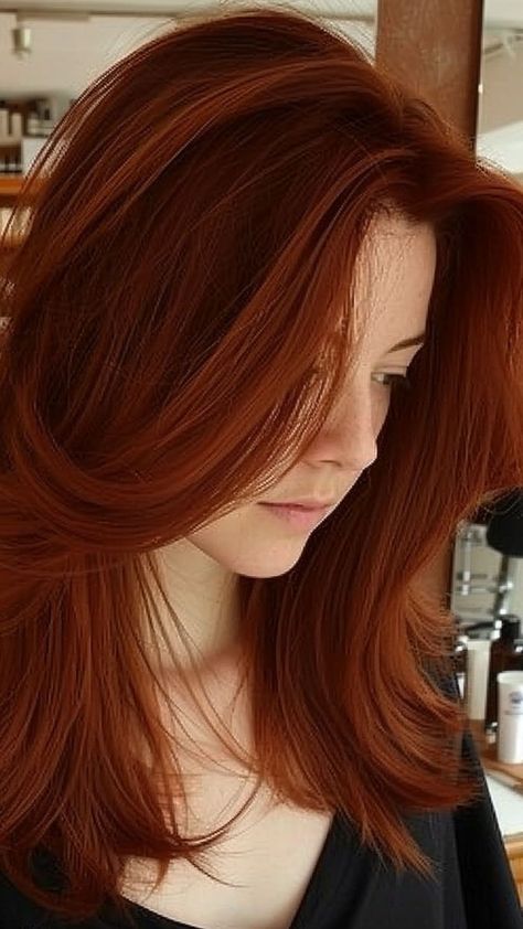 25 Must-Try Autumn Hair Colors for 2024: Upgrade Your Hair This Fall | Lookosm Autumn Hair Colors, Amber Hair Colors, Autumn Hair Color, Dynamic Hair, Auburn Hair Color, Hair Styles Long Hair, Colors For 2024, Amber Hair, Gold Hair Colors