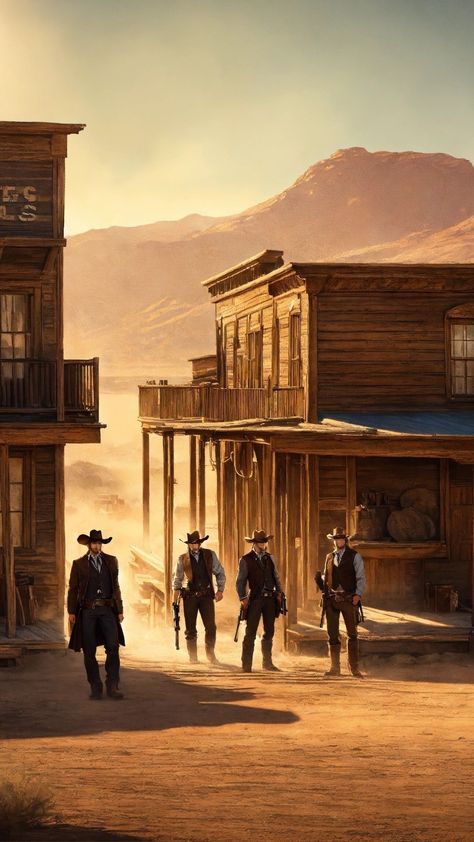 Old Cowboy Aesthetic, Cowboy Bandit, Wild West Wallpaper, 1800 Aesthetic, Cowboy Illustration, Western Outlaw, Wild West Era, Cowboy Town, Arte Pulp