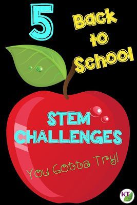 Looking for back to school STEM challenges that don't require too many extra supplies? Then check out this post! You'll get five great ideas that you can do right away! Perfect for your 2nd, 3rd, 4th, 5th, 6th, 7th, or 8th grade students - as well as homeschool families! Click through now to also get a FREE download! Back To School Stem, Steam Ideas, Stem Classes, Teaching Stem, Stem Lab, Stem Lesson, Stem Classroom, 4th Grade Science, Stem Challenge