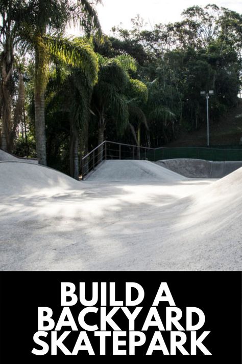 Diy Backyard Skatepark, Backyard Skatepark Ideas, Backyard Skatepark, Skatepark Design, Backyard Kids, Apex Design, Bali Surf, Outside Paint, Backyard Kids Play Area