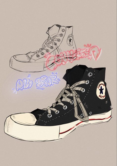 converse all star sketch Star Sketch, Zapatillas All Star, Converse Drawing, Sneakers Sketch, Sneakers Drawing, Spiderman Art Sketch, Shoe Sketches, Anime Boy Hair, Arte Sketchbook