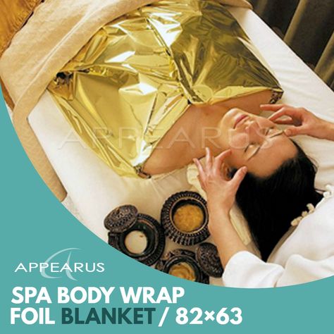 Body Wrap Spa, Foil Blanket, Body Wrapping, Spa Wraps, Spa Body, Facial Sponges, Body Wrap, Body Spa, Hair Essentials