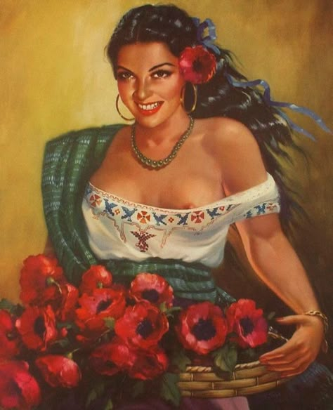 Mexican Girl Aesthetic, Pin Up Poster, Latina Art, Mexican Artwork, Hispanic Art, Mexican Paintings, Latino Art, Mexican Culture Art, Up Poster