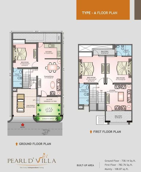 3 Bhk Duplex House Plan, House Map Design, 20 50 House Plan, Home Map Design, Floor Plan Ideas, West Facing House, North Facing House, 20x40 House Plans, Narrow House Plans