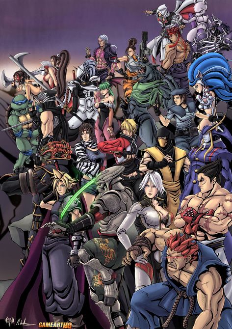 Fighting Game Characters dream roster by Mike Williams Viper Street Fighter, Nightmare Soul Calibur, Crimson Viper, Buu Dbz, Akuma Street Fighter, Comic Book Room, Mike Williams, Marvel Characters Art, Video Gamer