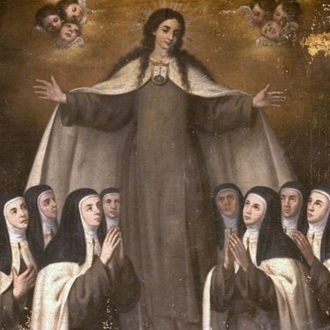 Carmelite Saints, Saint Teresa Of Avila, St Teresa, Vintage Holy Cards, Saint Teresa, Mama Mary, Religious Pictures, Christ The King, Bride Of Christ