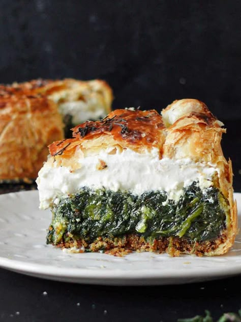 Spinach Pie Recipe, Spinach Tart, Recipe For Spinach, Ricotta Spinach, Vegan Spinach, Vegan Ricotta, Spinach Pie, Delish Recipes, Vegan Dishes