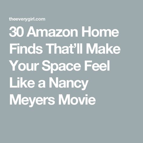 30 Amazon Home Finds That’ll Make Your Space Feel Like a Nancy Meyers Movie Nancy Meyers Core, Nancy Meyers Office, Nancy Meyers Decor, Nancy Myers Homes Aesthetic, Nancy Meyers Interiors Inspiration, Nancy Meyers Living Room, Nancy Meyers Bedroom, Nancy Meyers Kitchen, Coastal Living Rooms Ideas