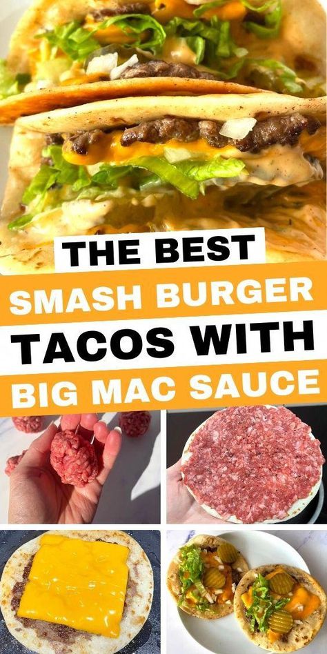 Smash Burger Recipe Taco, Tiktok Burger Tacos, Wrap Smash Burger, Easy Smash Burger Tacos, Tik Tok Smash Burger Taco, Tiktok Smash Burger, Tortilla Smash Burger Blackstone, Tik Tok Smash Burger, Easy Smash Burger Recipe