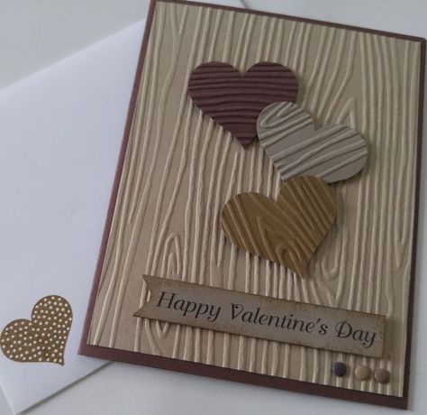 Male Valentine Cards, Valentines Day Cards Handmade, Elegant Cake, Valentine Cards Handmade, Masculine Birthday Cards, Making Greeting Cards, Embossed Cards, Handmade Valentine, Wedding Anniversary Cards