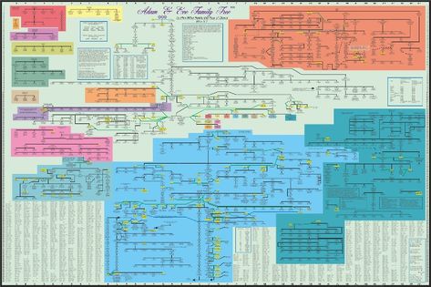 Adam & Eve Family Tree Family Tree Genealogy, Adam Eve, Adam And Eve, Family Tree, Genealogy, Tree Of Life, The Bible, Bible, Jesus