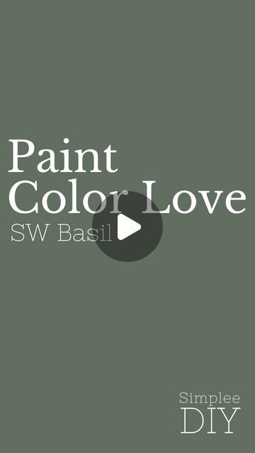 Loralee AhMu on Instagram: "Basil by Sherwin Williams  is a warm earthy green paint color. 

It’s a color that creates an atmosphere that’s both inviting and sophisticated. And the blue/gray undertones will complement a variety of colors and finishes in your home. 

So if you’re looking for timeless charm and versatility give Sherwin Williams’ Basil a try. 

♥️ Do you have a paint color you would like me to review? Add it to the comments.

#sherwinwilliams #paintideas #theartofcolor #powerofpaint #exteriorpaint #wallpaint #swcolorlove #greenpaint #paintcolorconsultant #paintcolorideas #paintcolors" Basil Paint Sherwin Williams, Sw Basil, Basil Sherwin Williams, Sherwin Williams Basil, Warm Green Paint Colors, Sherwin Williams Green Paint Colors, Sherwin Williams Green, Sherman Williams, Colour Consultant