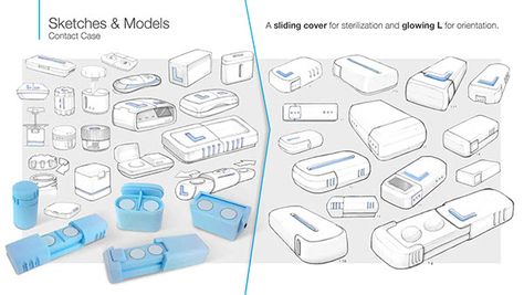 Contact Lenses Case, Contact Lens Case, Cleaning System, Lens Case, Contact Lens, Contact Lenses, Box Design, Smart Home, Packaging Design