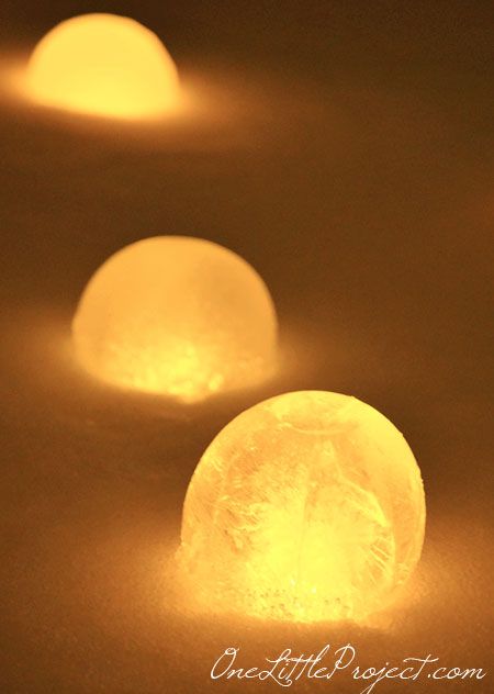 Ice Lanterns: How to make your own ice luminaries from balloons.  A great activity for this cold and dark weather! Ice Luminaries, Ice Lanterns, Snow Fun, Winter Fun, Winter Crafts, Christmas Projects, Xmas Decorations, How To Make Your, Winter Decor